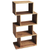 48" Sheesham Vertical Standard Bookcase Back Open
