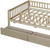 Natural Wood Full Daybed Frame With Drawers