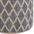 18" Gray Jute Round Pouf Ottoman