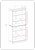 72" White Solid Wood Adjustable Six Tier Library Bookcase