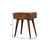 22" Chestnut Solid Wood Round One Drawer Nightstand