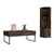 Tracy 2 Piece Living Room Set, Corner Bar Cabinet + Coffee Table