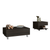 Verona 2 Piece Living Room Set, 3 Coffe Tables