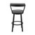 Homeroots Living Room 30" Chic Grey Faux Leather Swivel Bar Stool, Grey