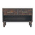 34" Brown Solid Wood Storage Bench With Shoe Storage