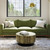30" Black Iron Round Solid Coffee Table