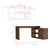 60" Brown Wood Executive Desk