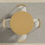 46" Natural Solid Wood Pedestal Base Round Top Dining Table