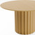 52" Natural Solid Wood Pedestal Base Round Top Dining Table