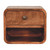 12" Natural Solid Wood One Drawer Floating Nightstand