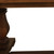 106" Brown Solid Wood Butterfly Leaf Trestle Base Dining Table