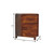 24" Chestnut Solid Wood Three Drawer Nightstand