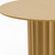 52" Natural Solid Wood Pedestal Base Round Top Dining Table