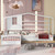 White Wood Twin House Bed