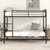Black Twin Over Twin Metal Bunk Bed