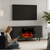 65" Black Wood Fireplace Entertainment Center With Fireplace