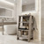 17" Light Gray Wood Freestanding Bathroom Vanity