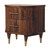 22" Brown Solid Wood Two Drawer Nightstand