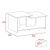 Dallas 2 Piece Living Room Set, Coffee Table + Bar Cabinet
