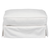 Sunset Trading Horizon Slipcovered Ottoman | Performance Fabric Washable Water-Resistant Stain-Proof | White