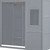 Gray Four Poster Wood Twin Loft Bed With Drawer And Cabinet