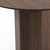 46" Walnut Wood Pedestal Base Round Top Dining Table
