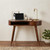 35" Chestnut Solid Wood Kidney Writing Desk