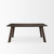 72" Brown Solid Wood Dining Table