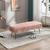 Faux Fur Plush Ottoman Bench