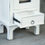 Sunset Trading Cottage One Door End Table with Drawer | Distressed White Solid Wood | Fully Assembled Nightstand