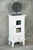 Sunset Trading Cottage One Door End Table with Drawer | Distressed White Solid Wood | Fully Assembled Nightstand