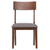 Sunset Trading Mid Century Dining Chair | Padded Performance Fabric Seat | Set of 2