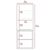 Mila Bathroom Cabinet, Two Interior  Shelves, Two External Shelves, Single Door Cabinet