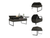 Bianchi Lift Top Coffee Table, Two Legs