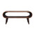 35" Chestnut Solid Wood Coffee Table With Shelf