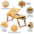 Bamboo Laptop Desk Breakfast Serving Bed