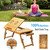 Bamboo Laptop Desk Breakfast Serving Bed