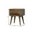 22" Natural Solid Wood Two Drawer Nightstand