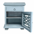 Sunset Trading Cottage Solid Wood Side or Night Table | Distressed Beach Blue Solid Wood | Fully Assembled Accent Cabinet