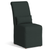 Sunset Trading Newport Slipcovered Dining Chair | Performance Fabric Washable Water-Resistant Stain-Proof | Dark Gray 