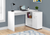 34" White L Shape Computer Desk With Two Drawers