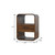 22" Chestnut Solid Wood One Drawer Nightstand