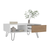 Tori 39" Wide Coffee Table with One Drawer, One Shelf, Rectangular