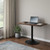 26" Brown Solid Wood Standing Desk With Five Drawers