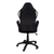 Black Fabric Tufted Seat Swivel Adjustable Gaming Chair Fabric Back Plastic Frame