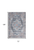 6' X 9' Light Blue And Orange Medallion Distressed Washable Area Rug