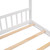 White Four Poster Wood Full Double Loft Bed