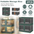 2Pcs 72L Foldable Storage Bins with Lid Collapsible Stackable 