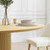 60" Natural Solid Wood Pedestal Base Round Top Dining Table