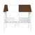Gray Canopy Wood Twin Loft Bed with Shelves